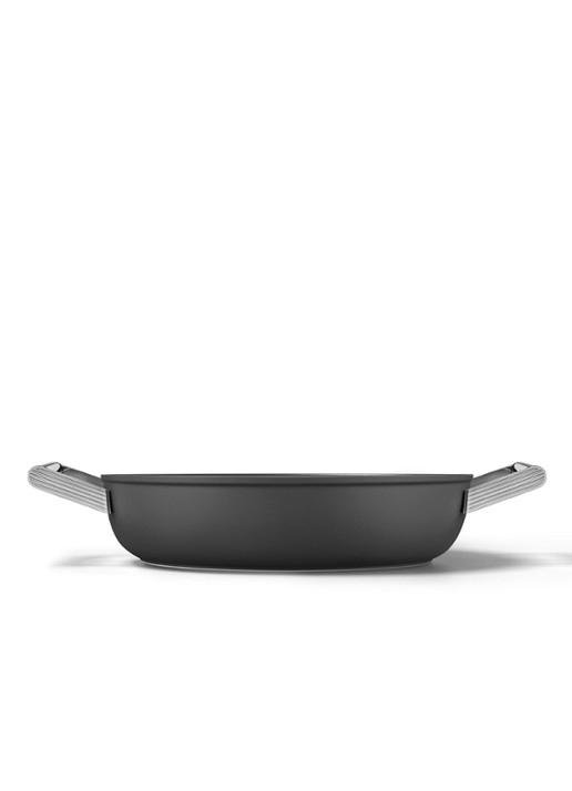 SMEG 50's Style sauteerpan Ø28 cm - voorkant 4 zwart