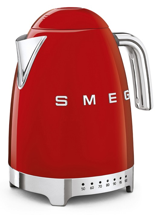 SMEG 50's Style Variabele waterkoker 1,7 liter KLF04RDEU - voorkant 2 rood