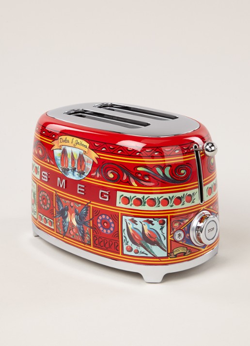 SMEG Dolce & Gabbana Sicily is my Love broodrooster 2-slots TSF01DGEU - detail sicily is my love