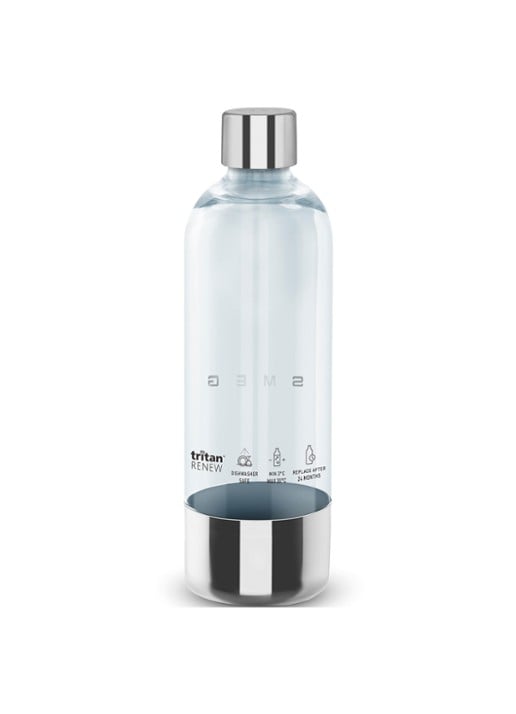 SMEG Waterfles voor Bruiswatertoestel 1 liter SKC01 - voorkant 2 transparant