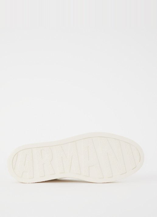 Sneaker met logo - detail 4 gebroken wit