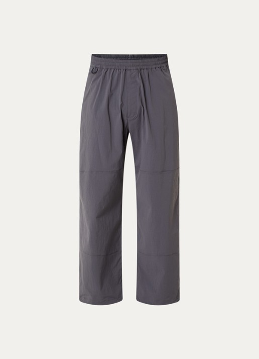 Snow Peak Wide fit broek met steekzakken - voorkant antraciet