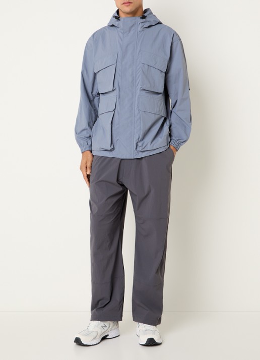 Snow Peak Wide fit broek met steekzakken - voorkant 2 antraciet