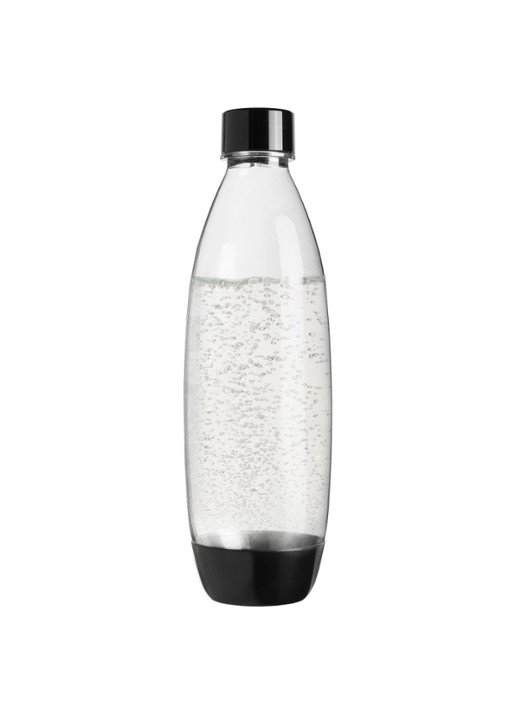 SodaStream Duo-pack fles 1 liter voor bruiswatertoestel 2 stuks - voorkant 2 transparant