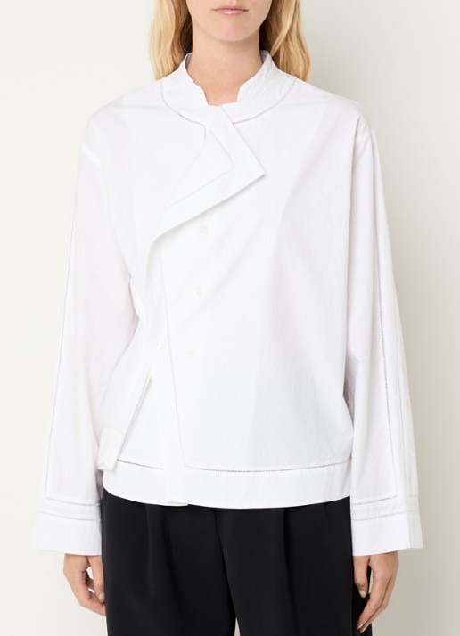 Soeur Lorraine blouse met opstaande kraag