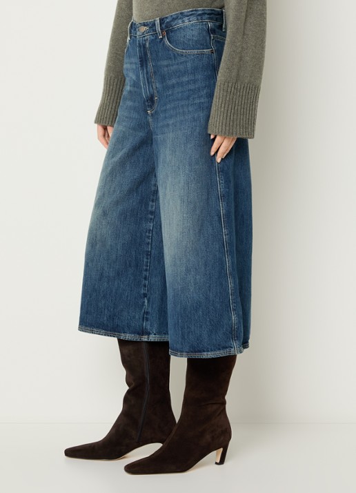 Soeur Lyse high waist wide fit korte broek van denim  - detail 2 jeans