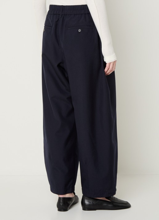 Soeur Vernon high waist balloon fit broek met steekzakken - achterkant indigo