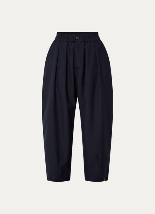 Soeur Vernon high waist balloon fit broek met steekzakken - voorkant 3 indigo
