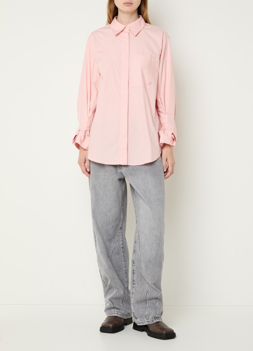 Sofie Schnoor Abby blouse met borstzak - voorkant 4 lichtroze
