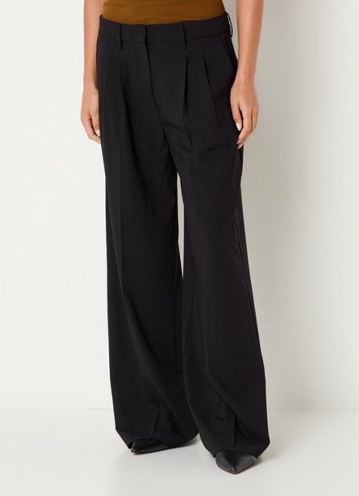 Sofie Schnoor Alessandra high waist wide leg pantalon met steekzakken