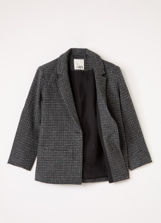 Sofie Schnoor Alfiasy blazer in wolblend - voorkant 3 grijs