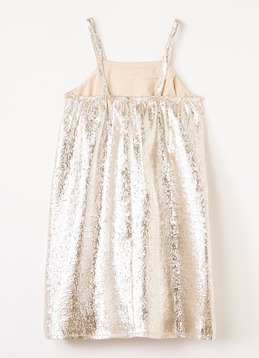Sofie Schnoor Andysy jurk met metallic finish - voorkant 2 goud