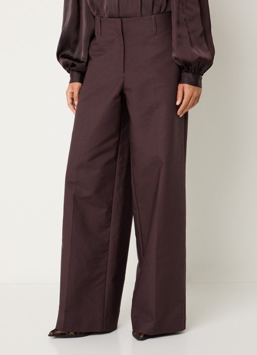 Sofie Schnoor Avauasw high waist wide fit pantalon met steekzakken