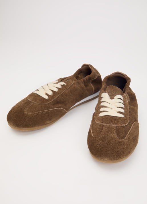 Sofie Schnoor Avysw sneakerina van suède - detail 2 lichtbruin