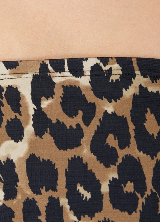 Sofie Schnoor Bandeau bikiniset met panterprint - detail 5 lichtbruin