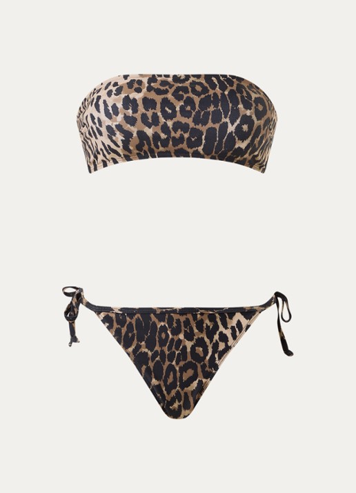Sofie Schnoor Bandeau bikiniset met panterprint
