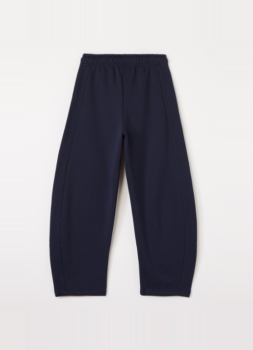 Sofie Schnoor Bara tapered fit joggingbroek met steekzakken - voorkant 2 donkerblauw
