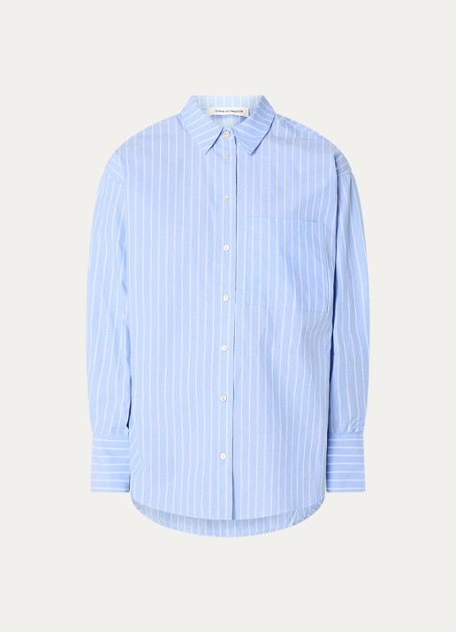Sofie Schnoor Blouse met borstzak - voorkant 2 blauw