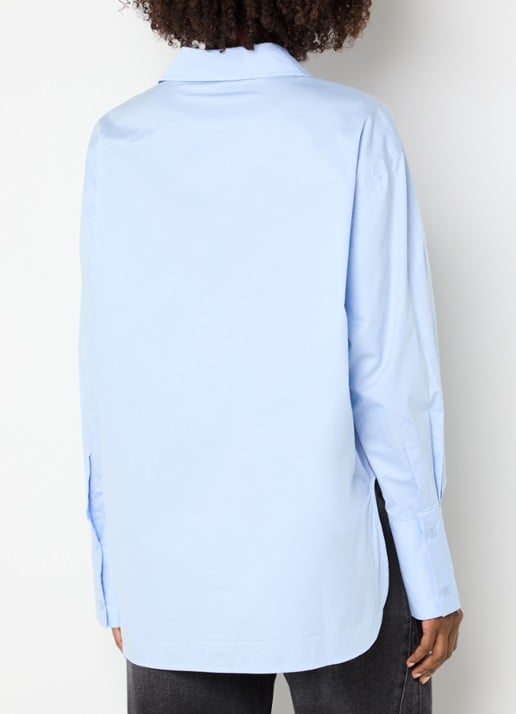 Sofie Schnoor Blouse met borstzak - achterkant 4 lichtblauw