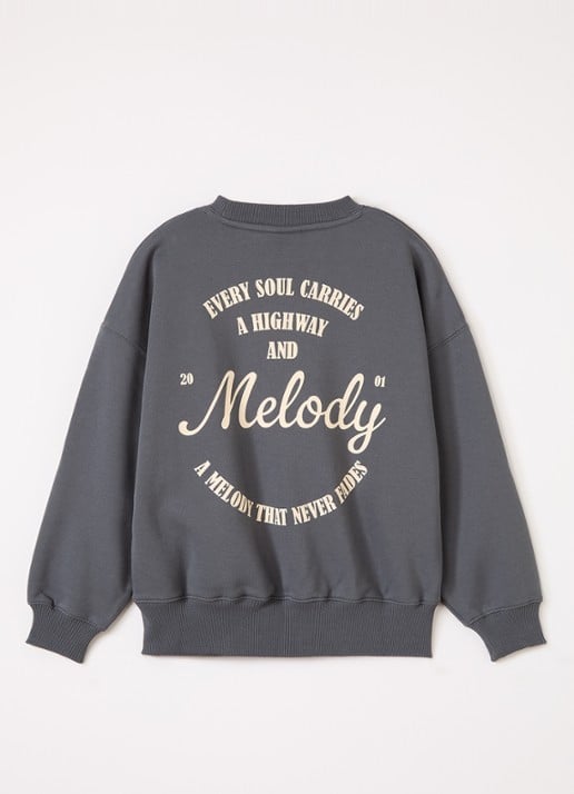 Sofie Schnoor Eli sweater met borduring - voorkant 2 grijs