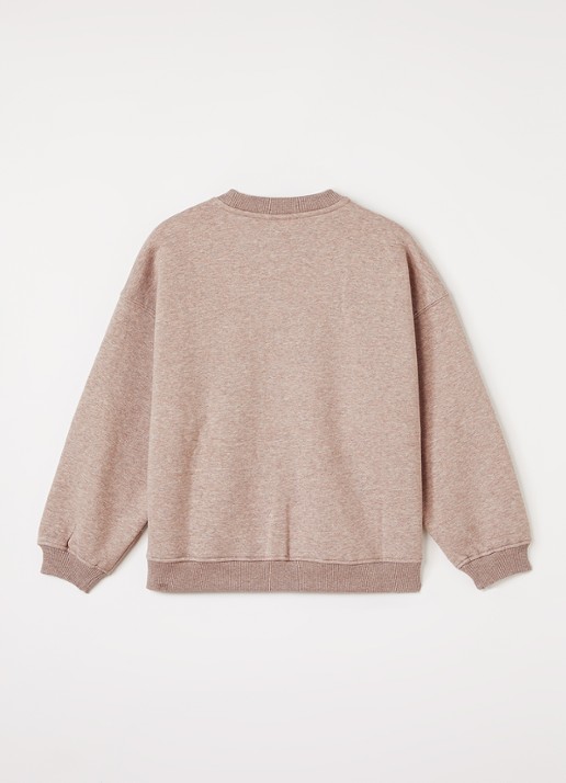 Sofie Schnoor Elin sweater met print - voorkant 3 bruin