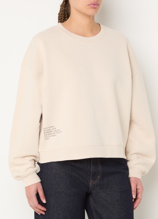 Sofie Schnoor Elin sweater met print - achterkant beige