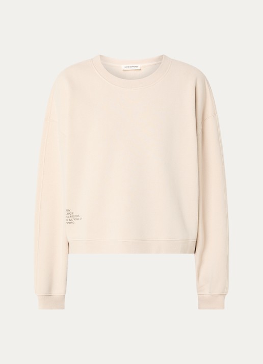 Sofie Schnoor Elin sweater met print - voorkant 2 beige
