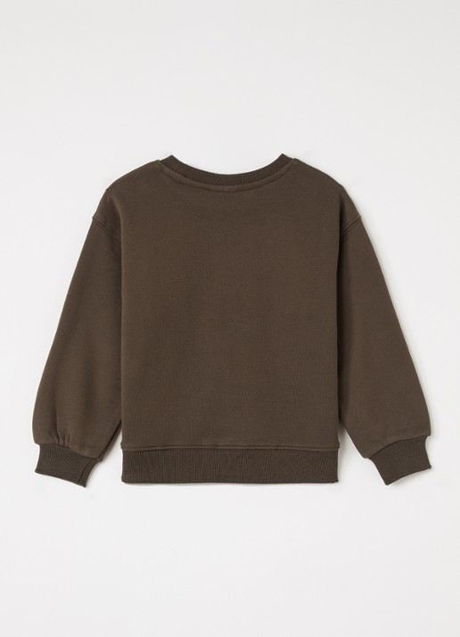 Sofie Schnoor Elis sweater met print - voorkant 2 bruin
