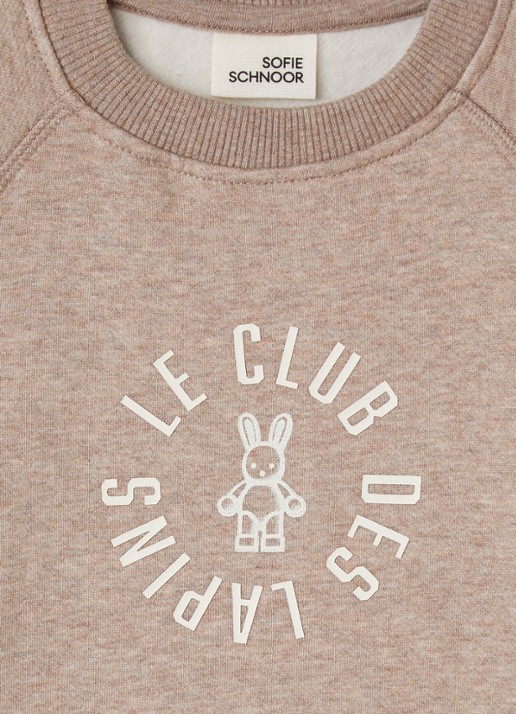 Sofie Schnoor Elis sweater met print - detail beige