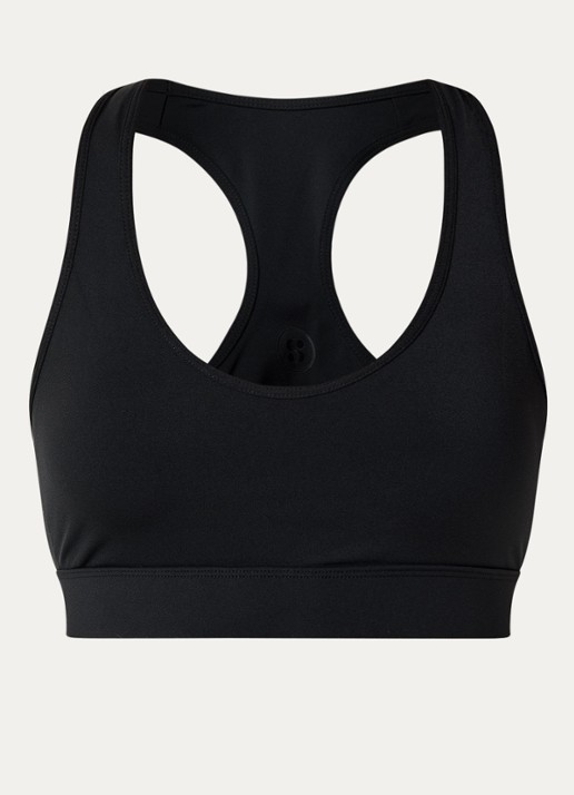 Sofie Schnoor Emalyspo sport bh met medium support - voorkant 2 zwart
