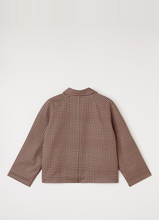 Sofie Schnoor Filine jack met ruitdessin en kraag - achterkant 3 beige