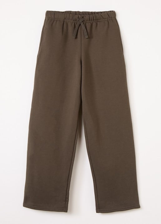 Sofie Schnoor Gabisy straight fit joggingbroek met trekkoord - voorkant 2 donkerbruin