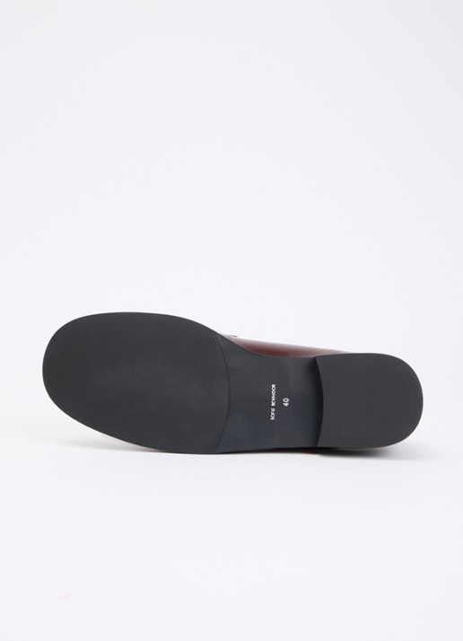 Sofie Schnoor Haileysw loafer van leer met studs - detail 3 bordeauxrood