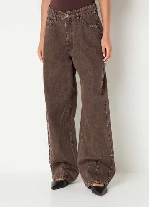 Sofie Schnoor Havana high waist loose fit jeans met gekleurde wassing