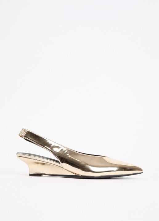 Sofie Schnoor Heldisw slingback van leer met metallic finish