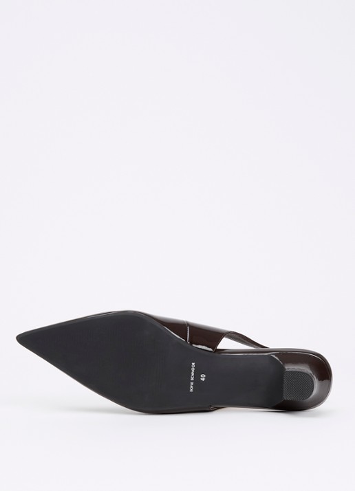 Sofie Schnoor Helenasw slingback van lakleer - detail 3 donkerbruin