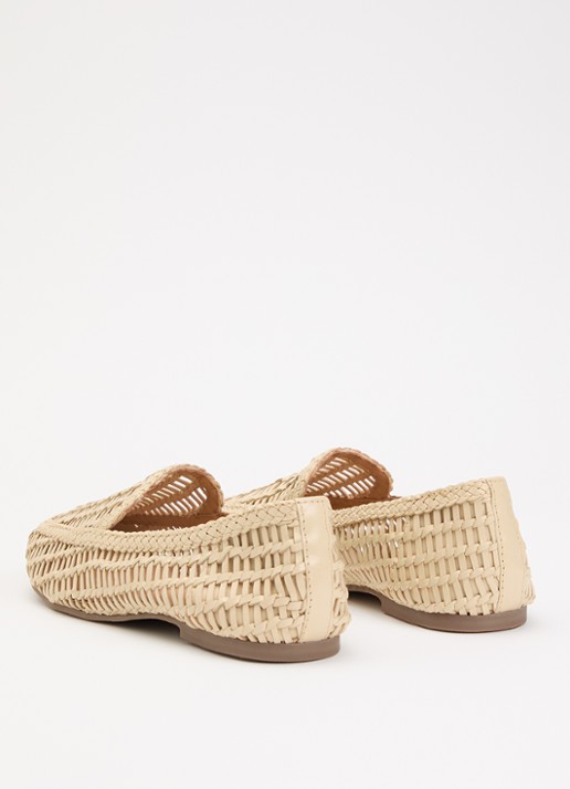 Sofie Schnoor Henrietsw loafer van leer - achterkant gebroken wit