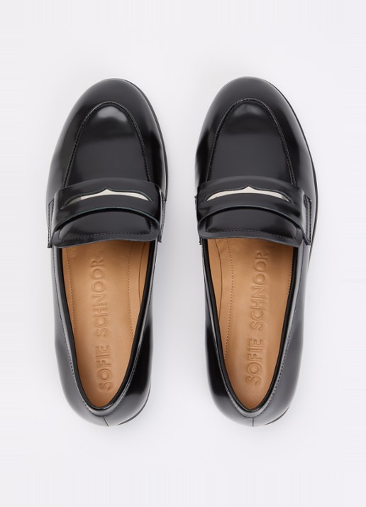 Sofie Schnoor Isasw loafer van leer  - detail 2 zwart