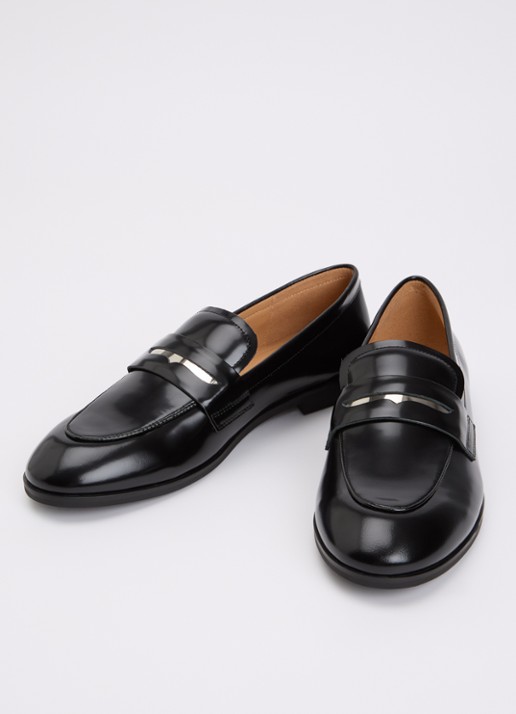 Sofie Schnoor Isasw loafer van leer  - detail 4 zwart