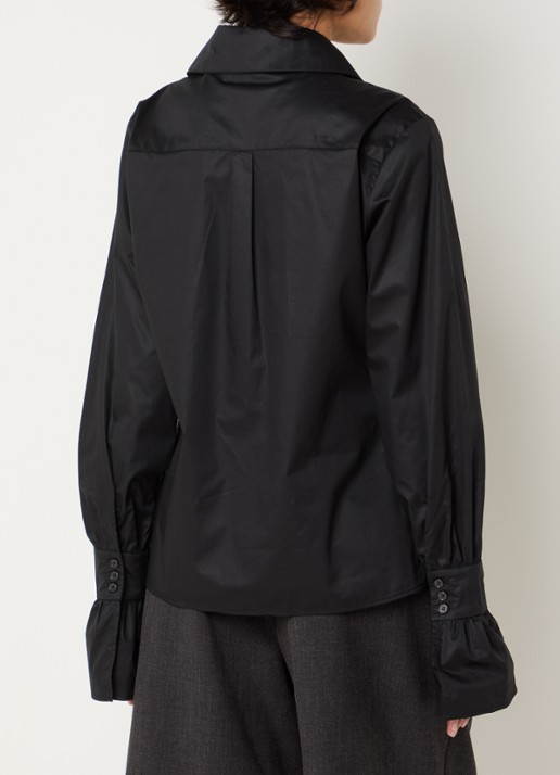Sofie Schnoor Izabellasw blouse met kraag - achterkant 4 zwart