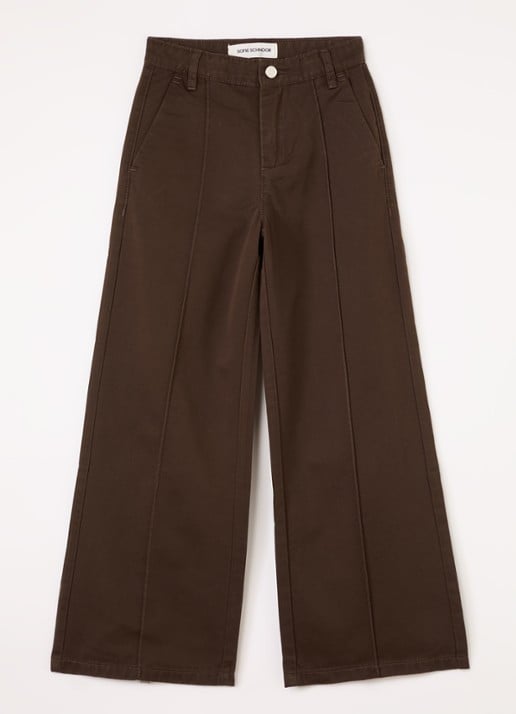 Sofie Schnoor Izza wide fit broek met siernaad
