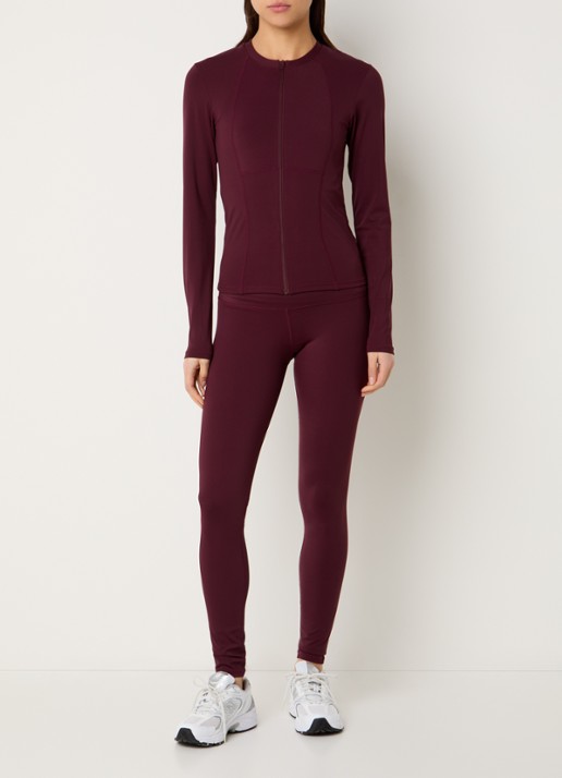 Sofie Schnoor Jayaspo sweatvest met stretch - voorkant 3 bordeauxrood