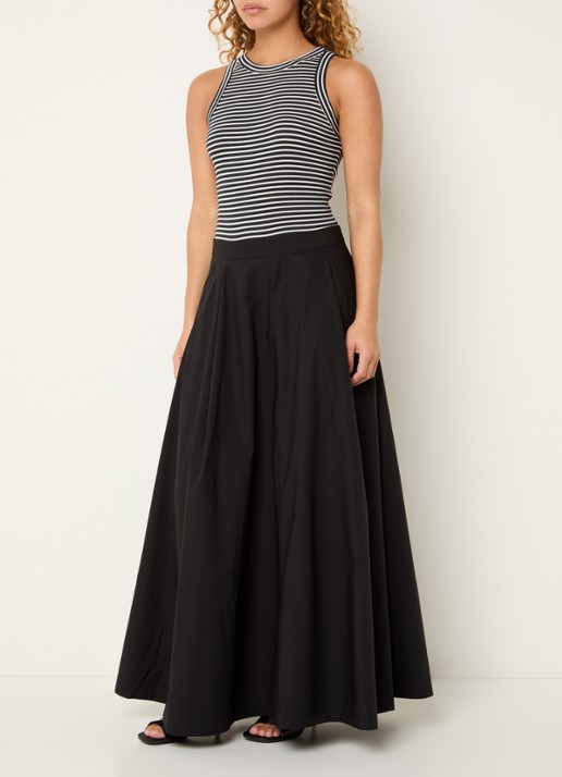 Sofie Schnoor Julliesw tanktop met streepprint  - voorkant 2 antraciet