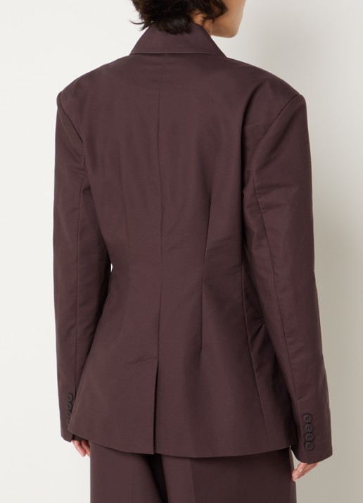 Sofie Schnoor Juvasw double-breasted blazer - achterkant bruin