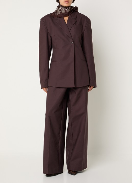 Sofie Schnoor Juvasw double-breasted blazer - voorkant 3 bruin