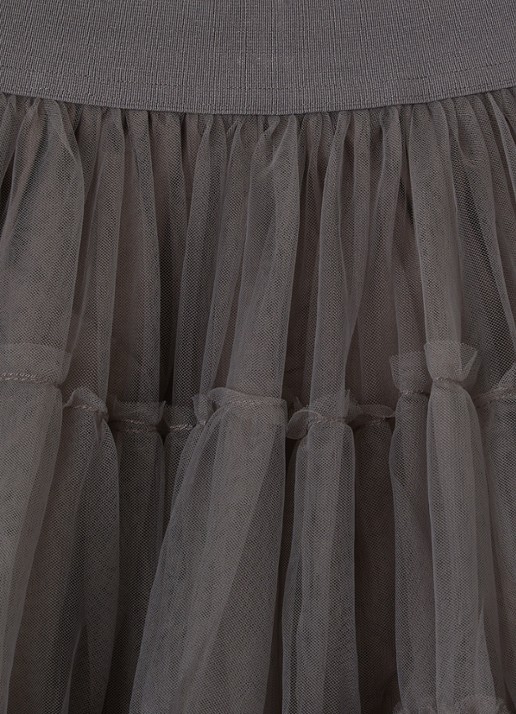 Sofie Schnoor Kamma rok van tule - detail grijs