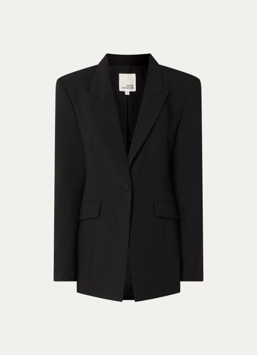 Sofie Schnoor Liora blazer met klepzakken - voorkant 2 zwart