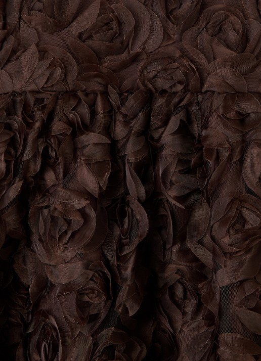 Sofie Schnoor Lissie jurk met ronde hals - detail 3 donkerbruin