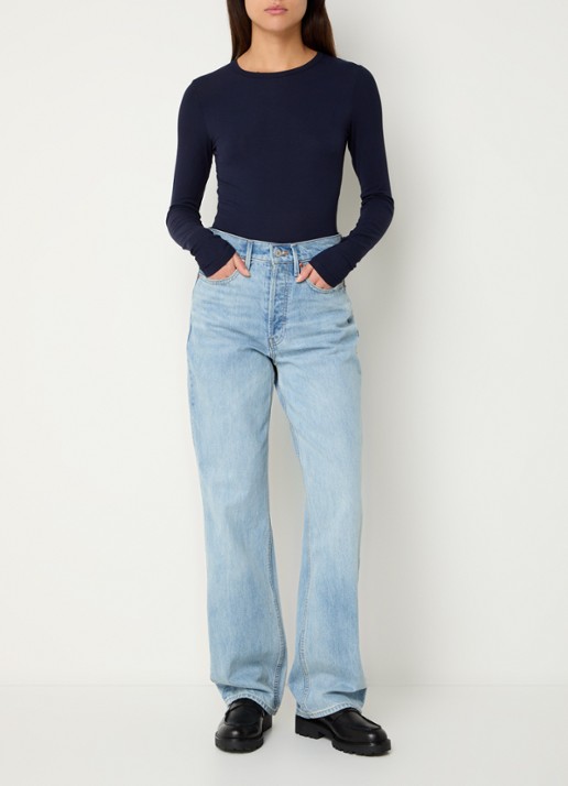 Sofie Schnoor Longsleeve met ribstructuur - voorkant 4 donkerblauw