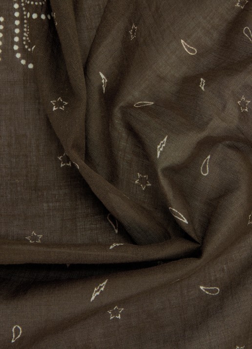 Sofie Schnoor Marilysw sjaal met paisley dessin 55 x 55 cm - detail 2 bruin